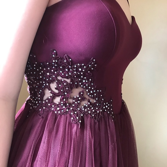 Purple Prom Dress - Picture 2 of 3